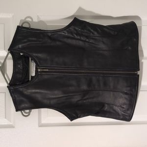 Valerie Stevens Genuine Leather Lambskin Vest